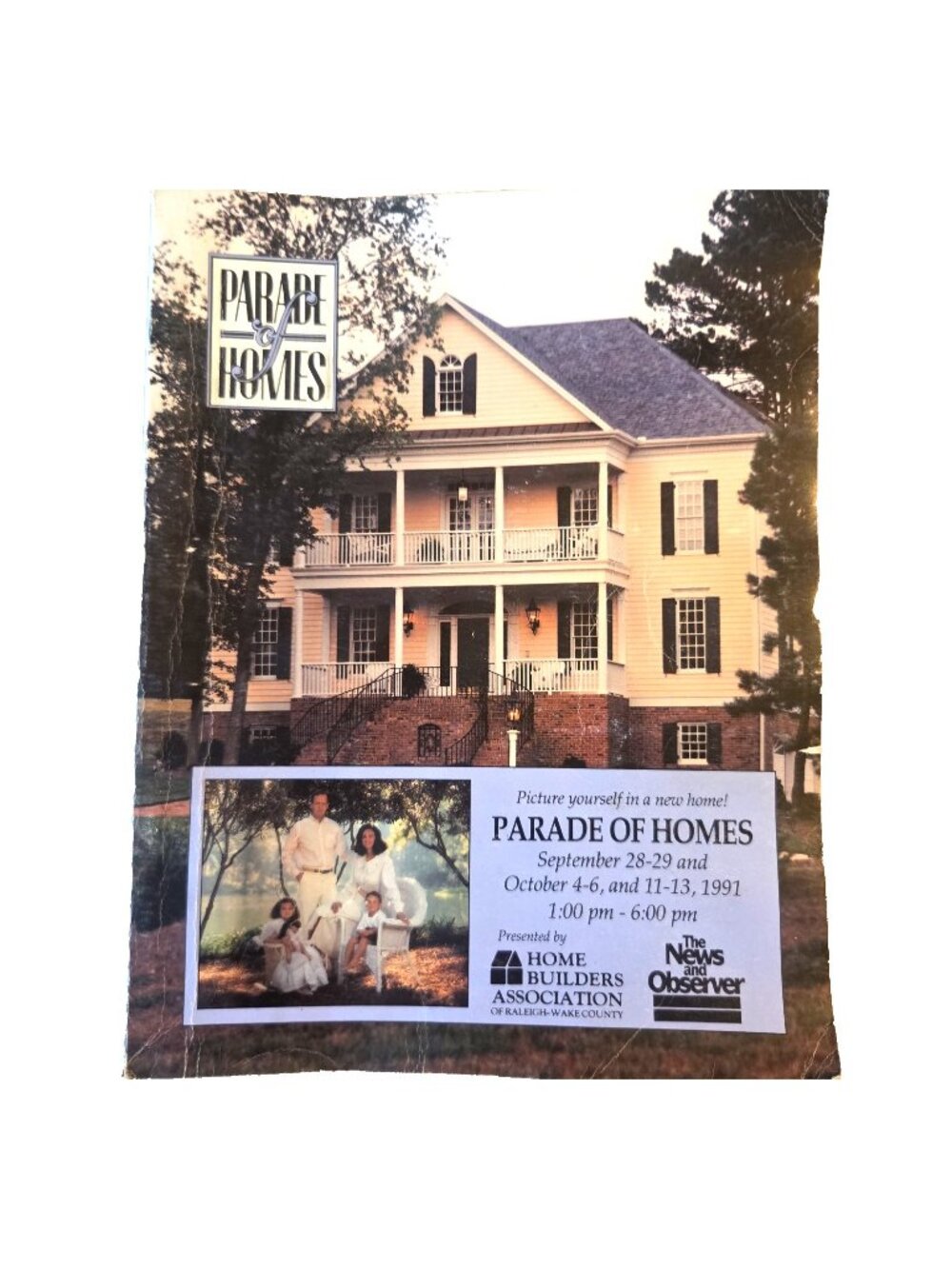 1991 Parade of Homes Book Raleigh NC Annual Home Builder Designs